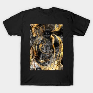 Golden Black Goddess T-Shirt